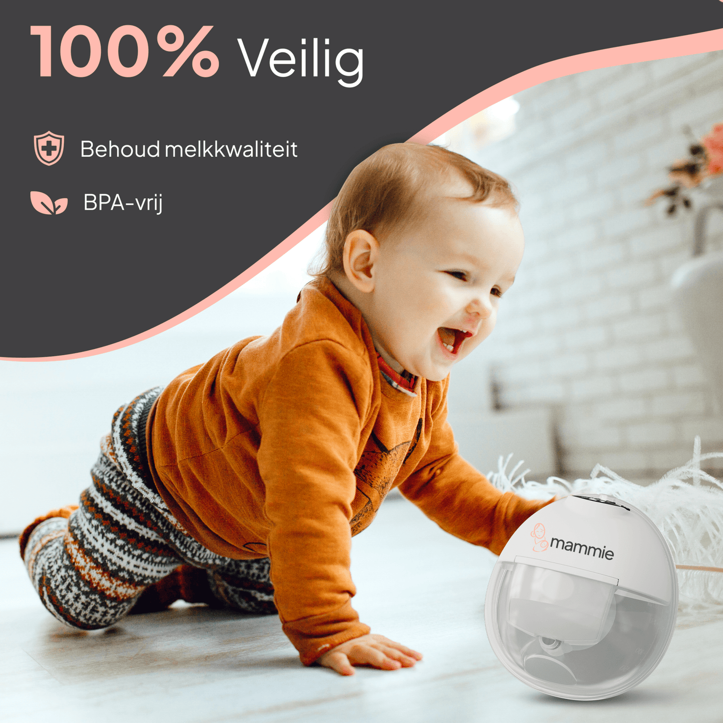 Draadloze Borstkolf - met Timerfunctie - BPA vrij - Mammie