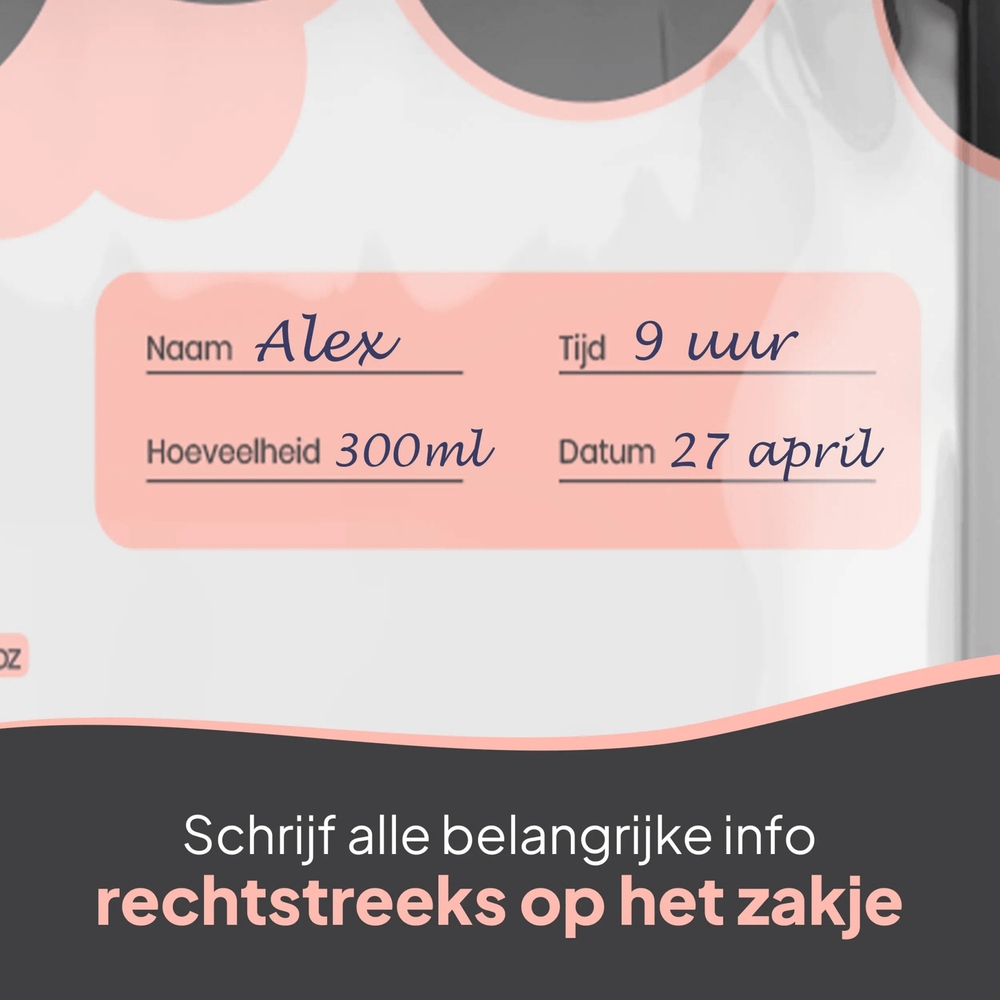 zakjes voor borstvoeding