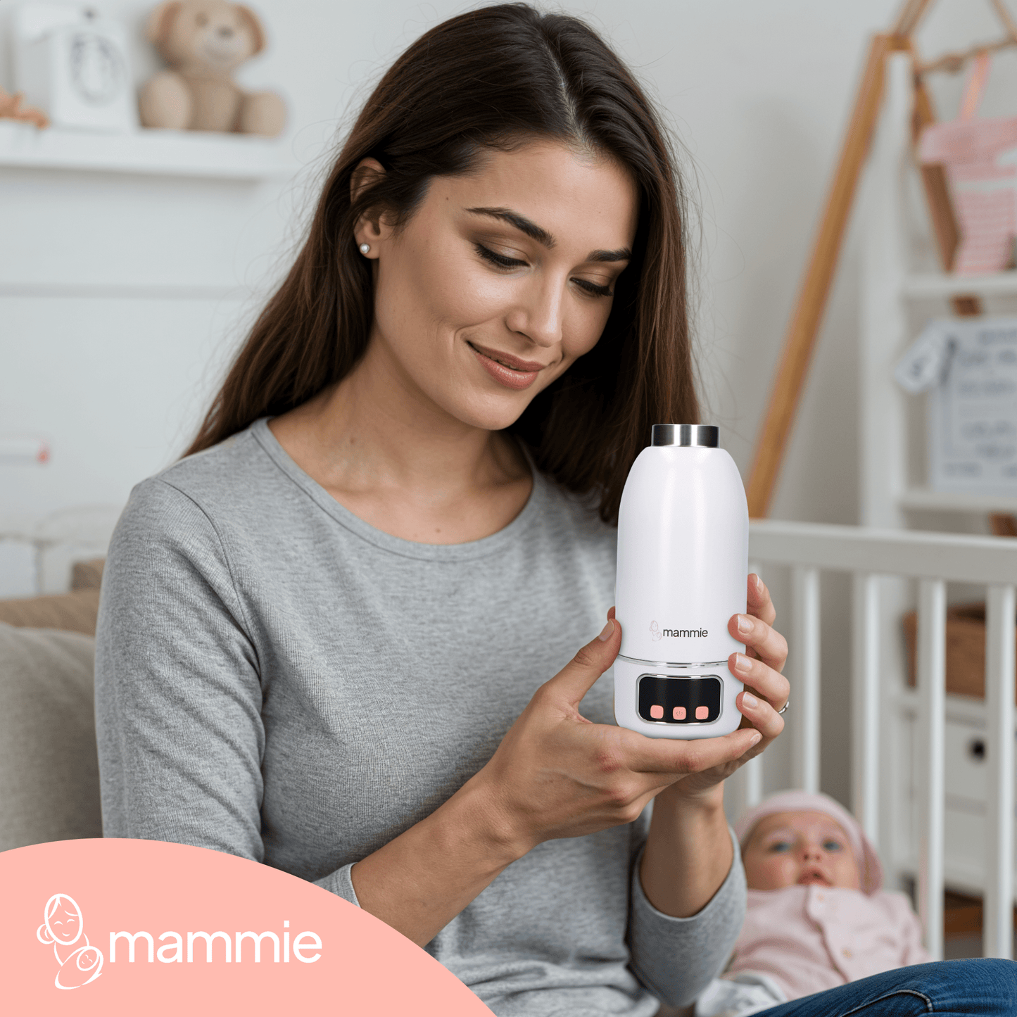 ThermoGO Thermosfles Flessenwarmer Onderweg - Draadloos - Alle Merken - 500 ML - Mammie