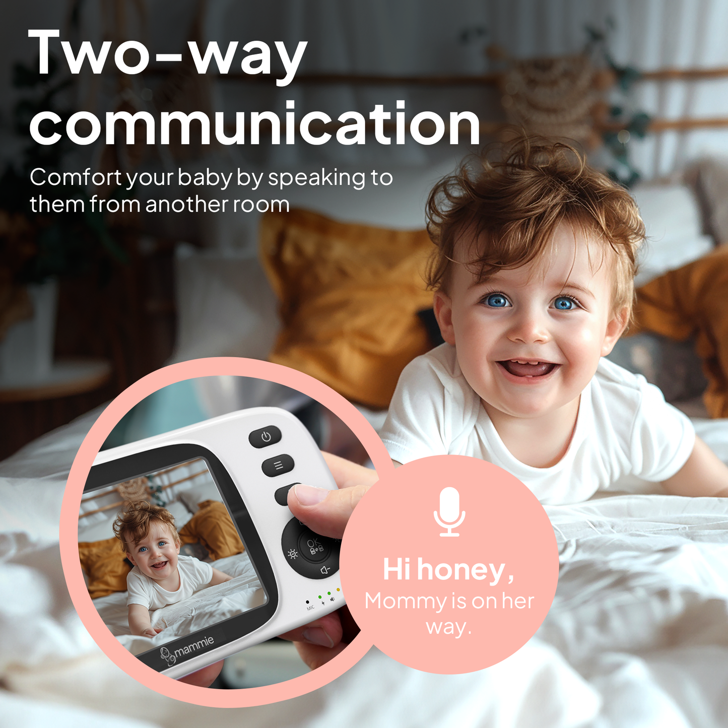 Tweerichtingscommunicatie babyfoon