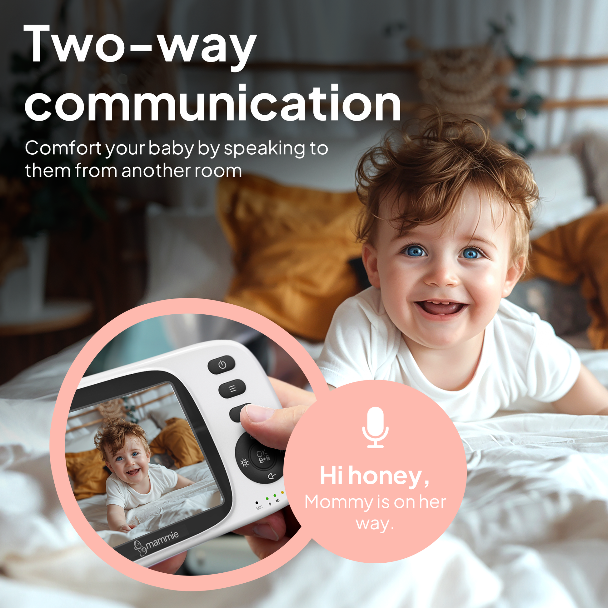 Tweerichtingscommunicatie babyfoon