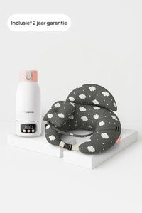 Cozy Feed Bundel: Voedingskussen & ThermoGO Flessenwarmer