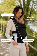 AVAIRE Draagzak Baby – Ergonomisch & Comfortabel - Katoenen Materiaal - Mammie 