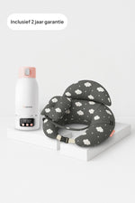 Cozy Feed Bundel: Voedingskussen & ThermoGO Flessenwarmer - Mammie