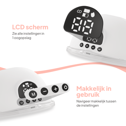 Draadloze Borstkolf - met Timerfunctie - BPA vrij - Mammie