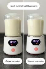 GO Draagbare Flessenwarmer Onderweg - Fast Heating® Functie - Draadloos - Mammie