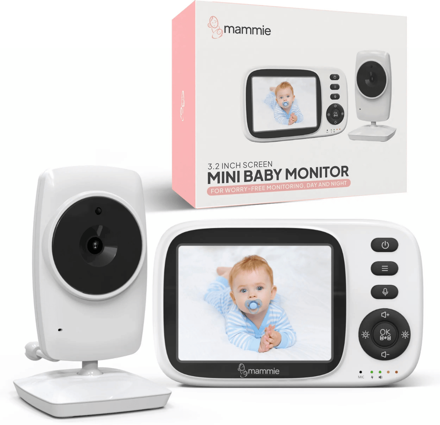 Mammie Babyfoon Met Camera - Uitbreidbaar tot 4 Baby Camera's - Baby Monitor - Mammie