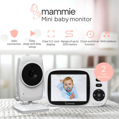 Mammie Babyfoon Met Camera - Uitbreidbaar tot 4 Baby Camera's - Baby Monitor - Mammie