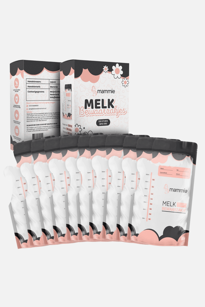 Moedermelk Bewaarzakjes met Schenktuit - 300 ML - BPA vrij - Mammie