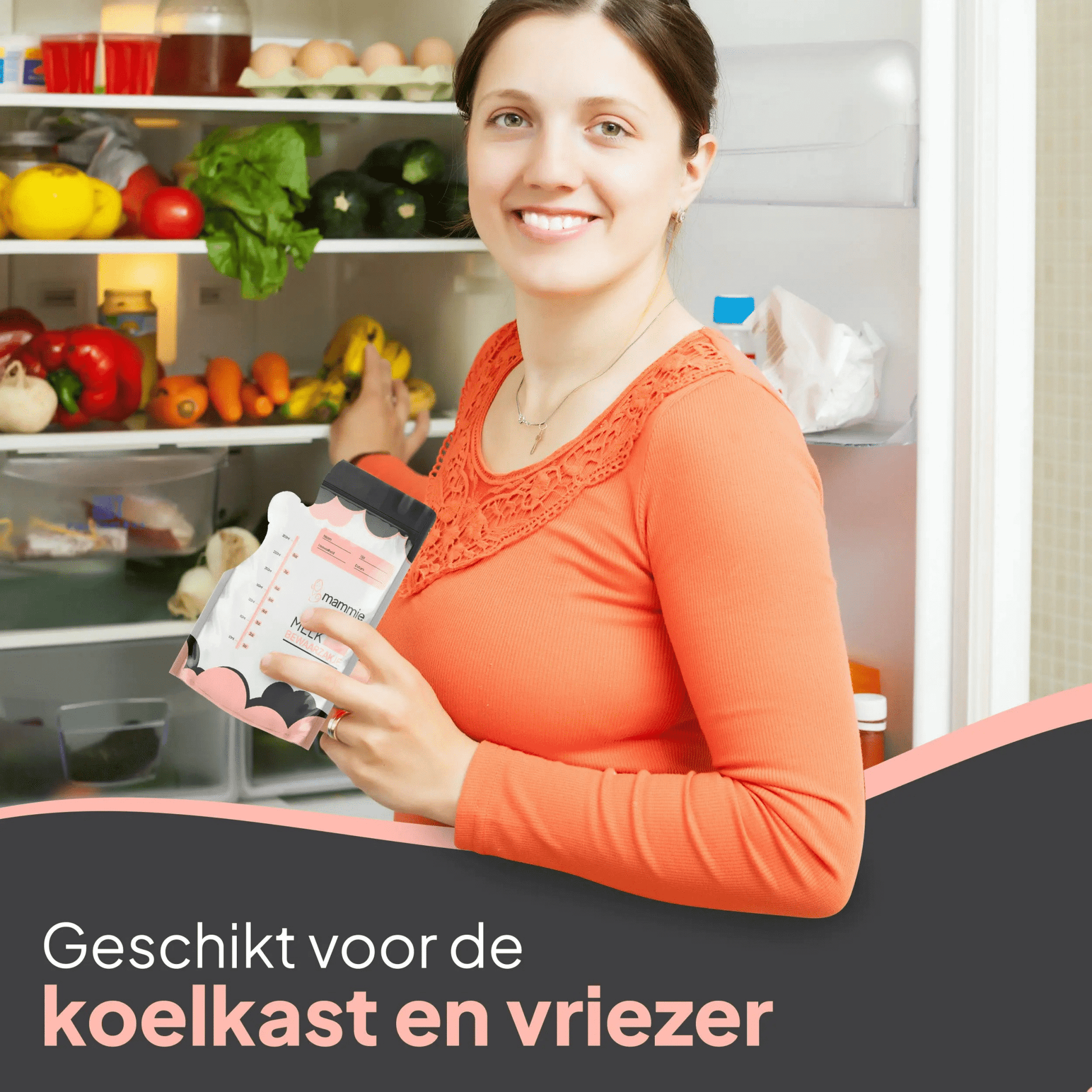 Moedermelk Bewaarzakjes met Schenktuit - Extra Groot - 300 ML - BPA vrij - Mammie